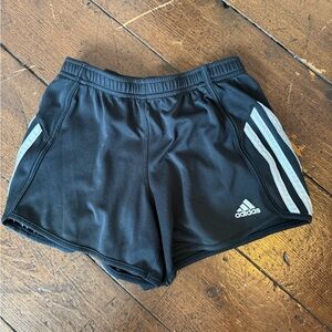 Adidas Girls Black Athletic Shorts